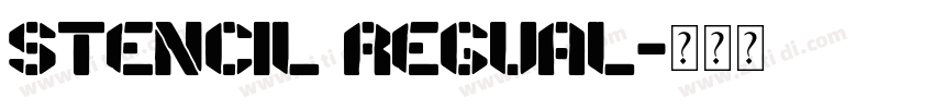 Stencil regual字体转换